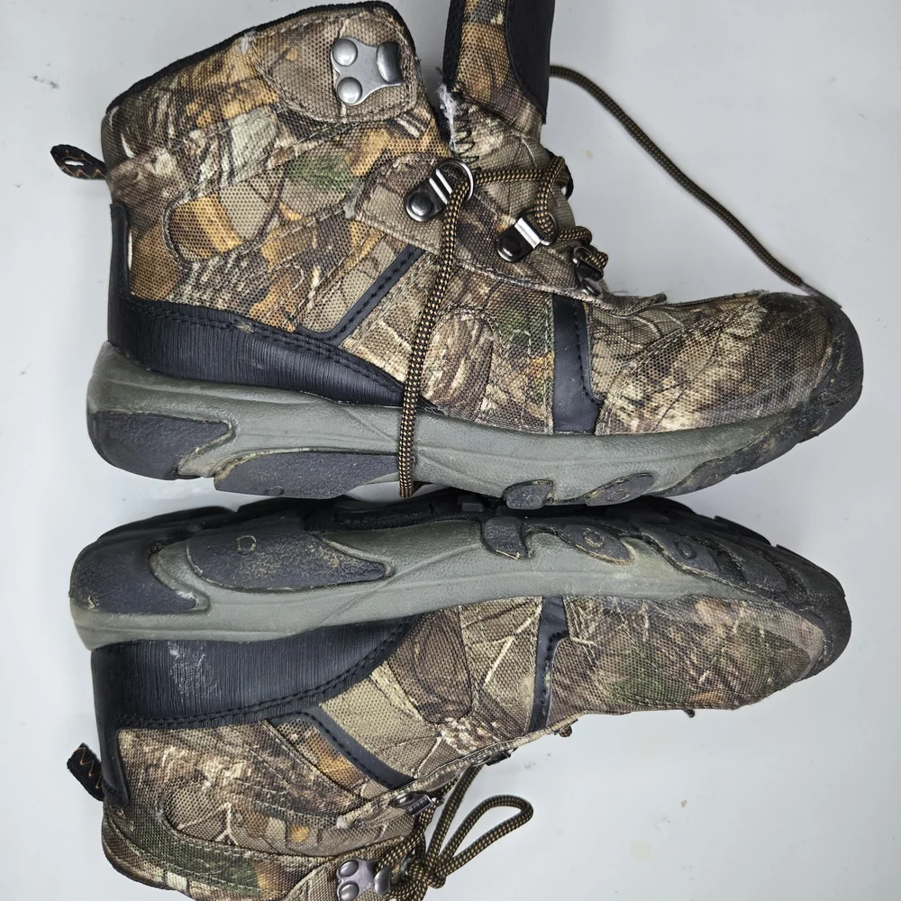 Ozark Trail Kids Boots in camo.